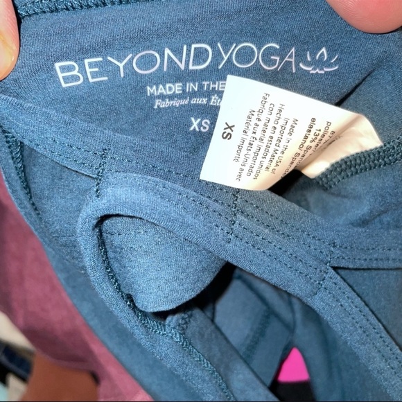 Beyond Yoga Slim Racerback Tank in Blue Green Various - Picture 5 of 5